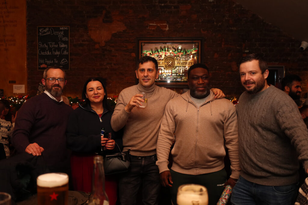 Guests enjoying a Christmas party at T.P. Smith's in Dublin